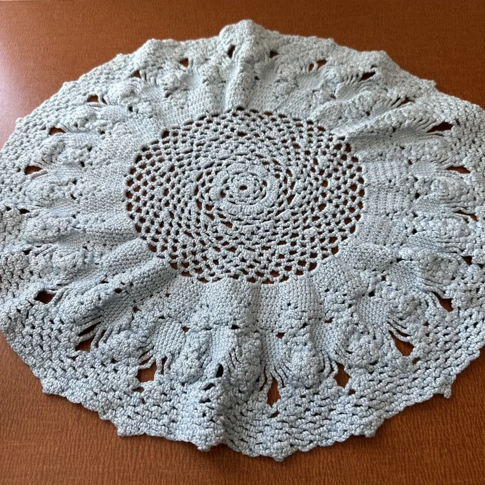 Vintage Handmade Crocheted Doily 15